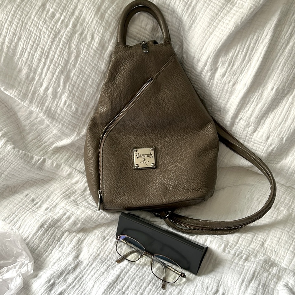 Leather Women's Backpack/ Sling